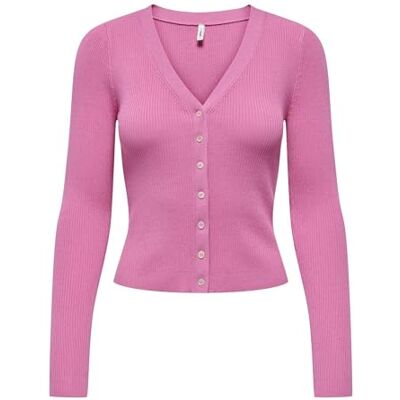 ONLY Onlmist Ls V-hals cardigan Cc KNT, Vild orkidé, M ONLY Onlmist Ls V-hals cardigan Cc KNT, Vild orkidé, M