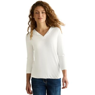 Cecil Jersey skjorta i tunika look, Vanilj vit, L Cecil Jersey skjorta i tunika look, Vanilj vit, L