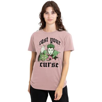 Disney skurkar kasta din förbannelse dam t-shirt, rosa, liten, Rosa, S Disney skurkar kasta din förbannelse dam t-shirt, rosa, liten, Rosa, S