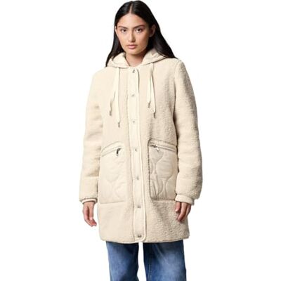 Street One Studio teddy-kappa med huva savannah sand 46 Street One Studio teddy-kappa med huva savannah sand 46