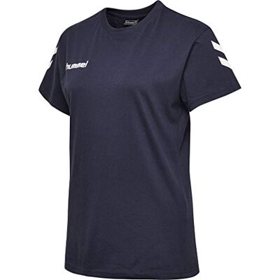 hummel Hmlgo bomuld T-shirt, dam, marinblå, XL EU hummel Hmlgo bomuld T-shirt, dam, marinblå, XL EU