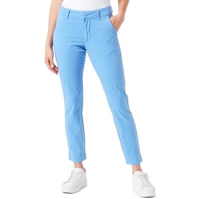 KAFFE Kvinnors chinos beskurna längd raka ben vanliga waistband dam, Ultramarin, 42 KAFFE Kvinnors chinos beskurna längd raka ben vanliga waistband dam, Ultramarin, 42