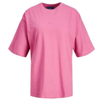 JJXX JACK & JONES Dam Jxandrea Ss Loose Every Logo Tee Noos T-shirt, Carmine Rose/tryck: magenta logotyp, M JJXX JACK & JONES Dam Jxandrea Ss Loose Every Logo Tee Noos T-shirt, Carmine Rose/tryck: magenta logotyp, M