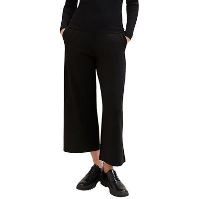 TOM TAILOR Denim dam culottebyxor, 14482 – djup svart, XL TOM TAILOR Denim dam culottebyxor, 14482 – djup svart, XL
