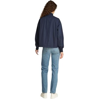 Tommy Hilfiger Dam casual nylon bomberjacka WW0WW43585, Blå (mörk natt marinblå), M Tommy Hilfiger Dam casual nylon bomberjacka WW0WW43585, Blå (mörk natt marinblå), M