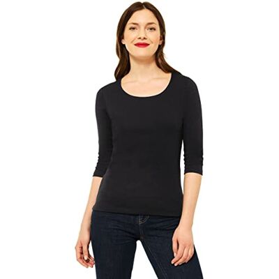 Street One Damen Style Pania T-Shirt, Schwarz Neu, 34 Street One Damen Style Pania T-Shirt, Schwarz Neu, 34