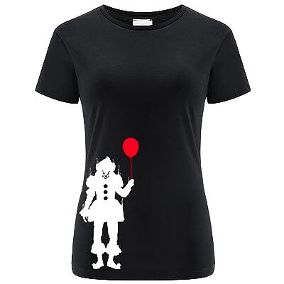 ERT GROUP Warner Bros. It 031, Kortärmad T-shirt dam, 100% bomull, Dubbelsidigt tryck, Size XL, Black, Sömlös design, Smidigt och elastiskt tyg för vardaglig lätthet ERT GROUP Warner Bros. It 031, Kortärmad T-shirt dam, 100% bomull, Dubbelsidigt tryck, Size XL, Black, Sömlös design, Smidigt och elastiskt tyg för vardaglig lätthet