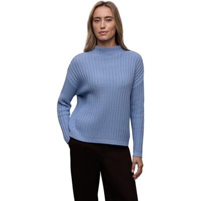 Street One Turtleneck strukturtröja frostad blå 38 Street One Turtleneck strukturtröja frostad blå 38