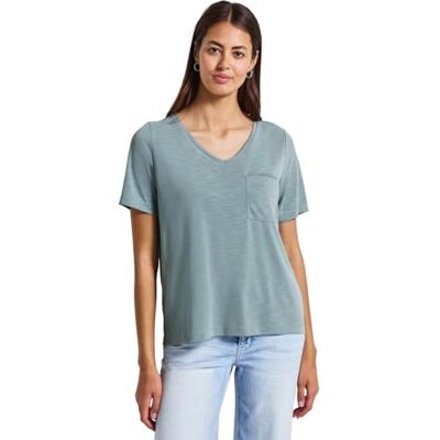 Street One T-shirt med smyckesdetalj, Arona Blue, 38 Street One T-shirt med smyckesdetalj, Arona Blue, 38