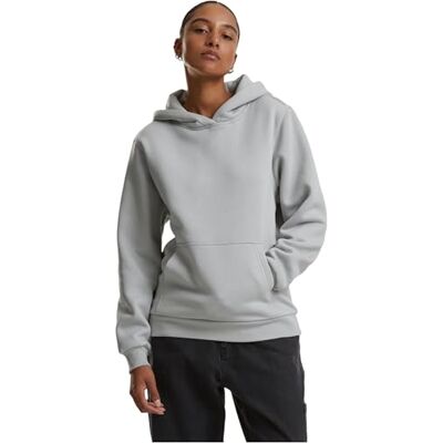 Urban Classics Damhuvtröja Ladies Fluffy Hoody, fluffig huvtröja för kvinnor, lös passform, Lightasfal, S Urban Classics Damhuvtröja Ladies Fluffy Hoody, fluffig huvtröja för kvinnor, lös passform, Lightasfal, S