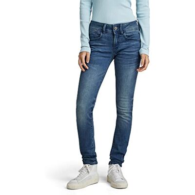 G-STAR RAW , Dam Lynn Mid Waist Skinny Jeans, Blå (medium ålder 6550-71), 25W/28L, Blå (åldrad D010-424), 25W x 28L G-STAR RAW , Dam Lynn Mid Waist Skinny Jeans, Blå (medium ålder 6550-71), 25W/28L, Blå (åldrad D010-424), 25W x 28L