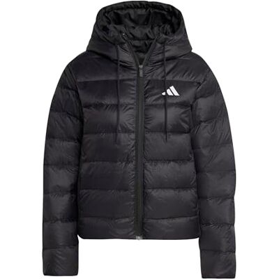 adidas Kobiety Essentials CLIMAWARM Light Down Hooded Jackets, black, XL adidas Kobiety Essentials CLIMAWARM Light Down Hooded Jackets, black, XL