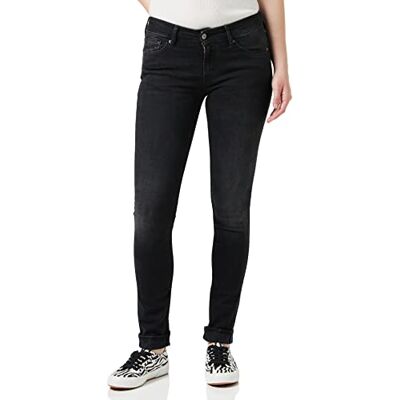 Kings of Indigo Juno Jeans för kvinnor, Blå (svart sliten i 6103), 27W / 34L Kings of Indigo Juno Jeans för kvinnor, Blå (svart sliten i 6103), 27W / 34L
