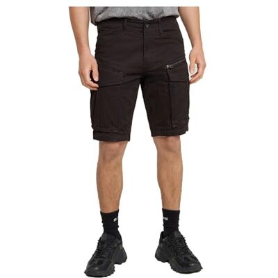 G-STAR RAW Rovic Zip Regular Shorts, Svart (Dk Black D26214-5126-6484), 36 G-STAR RAW Rovic Zip Regular Shorts, Svart (Dk Black D26214-5126-6484), 36