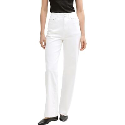 TOM TAILOR Denim dam breda ben jeans, 20000 – vit, XS TOM TAILOR Denim dam breda ben jeans, 20000 – vit, XS