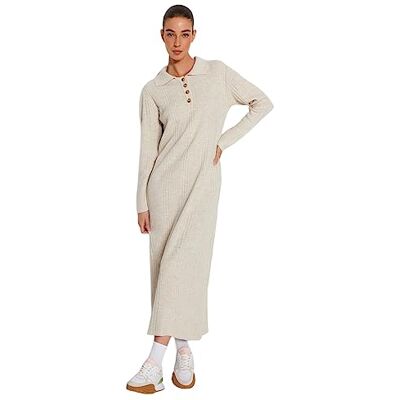Trendyol klänning – beige – skift, beige, L, BEIgE, L Trendyol klänning – beige – skift, beige, L, BEIgE, L