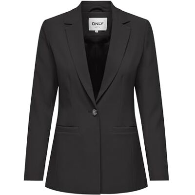 ONLY Onlelly Life L/S Fitted Cc TLR Blazer, svart, 38 ONLY Onlelly Life L/S Fitted Cc TLR Blazer, svart, 38
