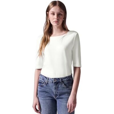 Street One Studio T-shirt med rygg, Vit, 40 Street One Studio T-shirt med rygg, Vit, 40
