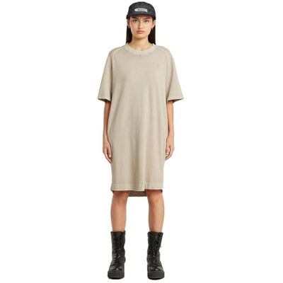 G-STAR RAW G-STAR Dam overdyed Saddle Sl Loose T Wmn Casual klänning, Beige (Dk Brick Gd D26095-c756-d848), XL G-STAR RAW G-STAR Dam overdyed Saddle Sl Loose T Wmn Casual klänning, Beige (Dk Brick Gd D26095-c756-d848), XL