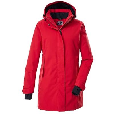 Killtec Damparka/funktionell parkas med huva med dragkedja KOW 20 WMN PRK, dunkelrot, 46, 43309-000 Killtec Damparka/funktionell parkas med huva med dragkedja KOW 20 WMN PRK, dunkelrot, 46, 43309-000