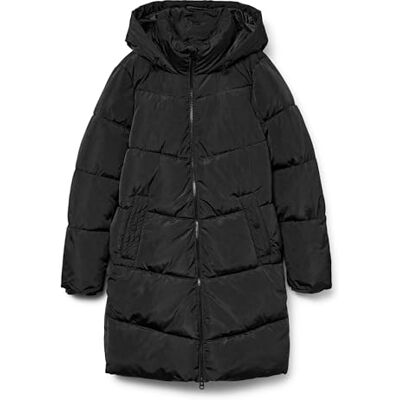 VERO MODA Bestseller A/S VMHALSEY Coat BOOS-kappa, svart, XS, Schwarz, XS VERO MODA Bestseller A/S VMHALSEY Coat BOOS-kappa, svart, XS, Schwarz, XS
