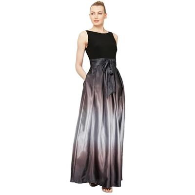 S.L. Fashions S.L. Mode dam ärmlös pärla midja maxi klänning speciellt tillfälle S.L. Fashions S.L. Mode dam ärmlös pärla midja maxi klänning speciellt tillfälle