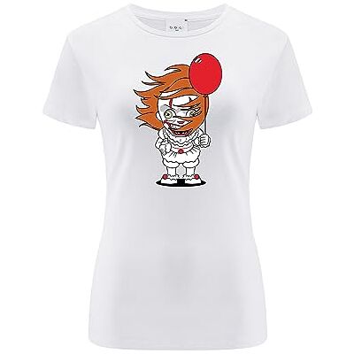 ERT GROUP Warner Bros. It 005, Kortärmad T-shirt dam, 100% bomull, Ensidigt levande tryck, Size XXS, White, Sömlös design, Smidigt och elastiskt tyg för vardaglig lätthet ERT GROUP Warner Bros. It 005, Kortärmad T-shirt dam, 100% bomull, Ensidigt levande tryck, Size XXS, White, Sömlös design, Smidigt och elastiskt tyg för vardaglig lätthet