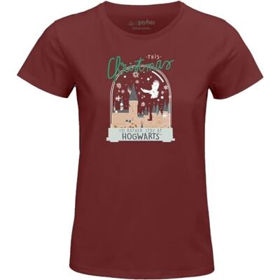Harry Potter T-shirt dam, Vinröd, S Harry Potter T-shirt dam, Vinröd, S