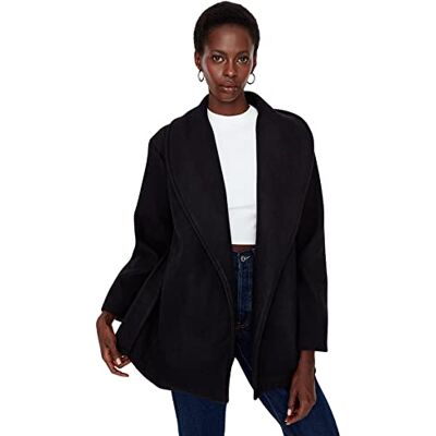Trendyol Dam oversize basic enkel väv rock, svart, 42 Trendyol Dam oversize basic enkel väv rock, svart, 42