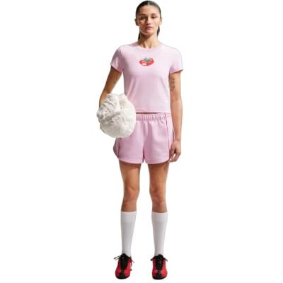 NIKE dam Sportswear Chill Knit Slim-fit Cropped-t-shirt Für Damen T-tröja NIKE dam Sportswear Chill Knit Slim-fit Cropped-t-shirt Für Damen T-tröja