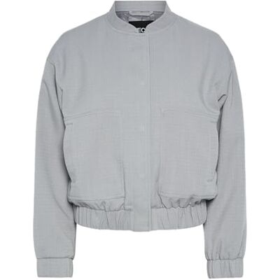 PIECES Dam Pcannie Bomber Noos Bc bomberjacka, Ultimate Grey, S PIECES Dam Pcannie Bomber Noos Bc bomberjacka, Ultimate Grey, S