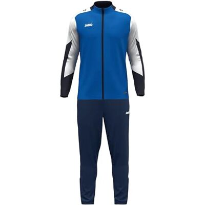JAKO Unisex polyesterdräkt dynamisk, royal/vit/marinblå, XXL JAKO Unisex polyesterdräkt dynamisk, royal/vit/marinblå, XXL