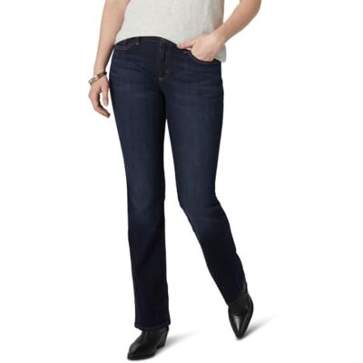 Lee Jeans med normal passform för kvinnor, mörkläggning, 36 SE Lee Jeans med normal passform för kvinnor, mörkläggning, 36 SE