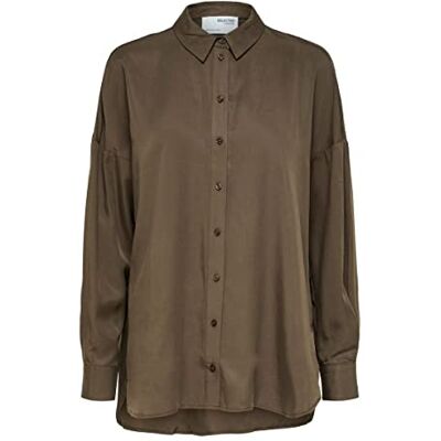 SELECTED FEMME Långärmad damskjorta, Morel, 36 SELECTED FEMME Långärmad damskjorta, Morel, 36