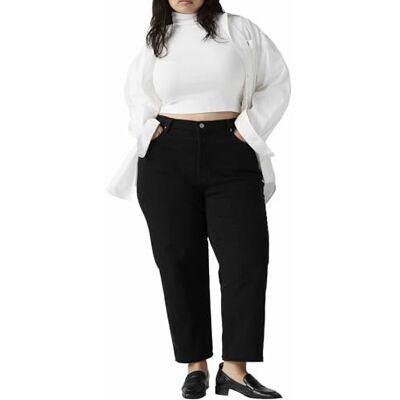 Levi's Plus Size Ribcage Straight Ankle Jeans dam, Black Sprout, 20 M Levi's Plus Size Ribcage Straight Ankle Jeans dam, Black Sprout, 20 M