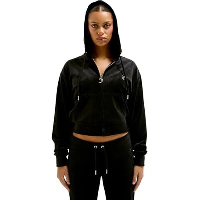 Juicy Couture ICCLE huvtröja, svart, L Juicy Couture ICCLE huvtröja, svart, L