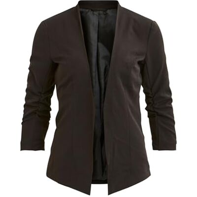 Vila Damer Viher New noos blazer, Flerfärgad (svart), XL Vila Damer Viher New noos blazer, Flerfärgad (svart), XL