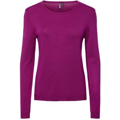 PIECES Pcsonja Ls pullover stickad Noos Bc, Festival fuchsia, L PIECES Pcsonja Ls pullover stickad Noos Bc, Festival fuchsia, L