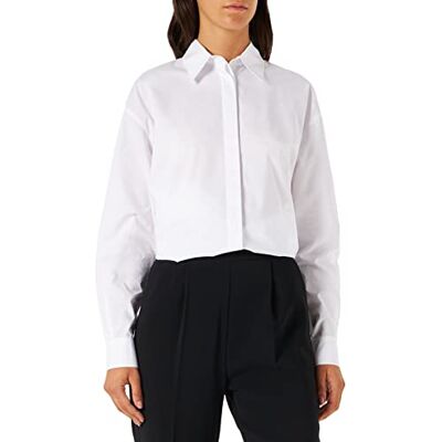 Pinko Damer Bridport 2 Poplin skjorta, Z04_vitt glasögon, 38 Pinko Damer Bridport 2 Poplin skjorta, Z04_vitt glasögon, 38