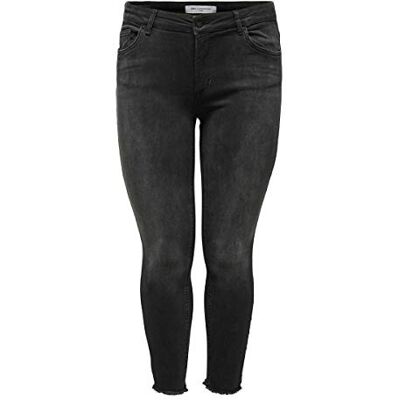 Only & Sons dam CARWILLY jeans, svart, 46 Only & Sons dam CARWILLY jeans, svart, 46