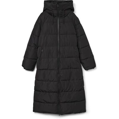 VERO MODA Vmelanor Laurie Long Coat Wrp Ga Boo, svart, XL VERO MODA Vmelanor Laurie Long Coat Wrp Ga Boo, svart, XL
