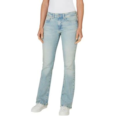 Pepe Jeans dam Bootcut Lw Piccadilly jeans, Blå (denim-2sa), 33W x 32L Pepe Jeans dam Bootcut Lw Piccadilly jeans, Blå (denim-2sa), 33W x 32L