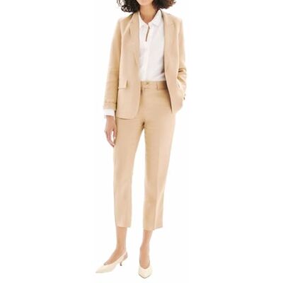 Caroll 100% linne kavajjacka, Beige färg, 32 Caroll 100% linne kavajjacka, Beige färg, 32