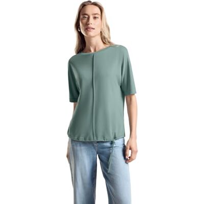 Street One T-shirt med dragsko, Seafoam grön, 40 Street One T-shirt med dragsko, Seafoam grön, 40