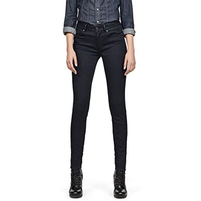 G-STAR RAW Dam form hög midja superskinny jeans, Blå (Rinsed D07113-9425-082), 23W x 28L G-STAR RAW Dam form hög midja superskinny jeans, Blå (Rinsed D07113-9425-082), 23W x 28L