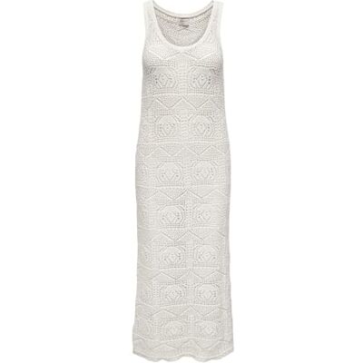 ONLY Onlbeach Sl Dress Nca KNT stickad klänning, Beige, XL ONLY Onlbeach Sl Dress Nca KNT stickad klänning, Beige, XL