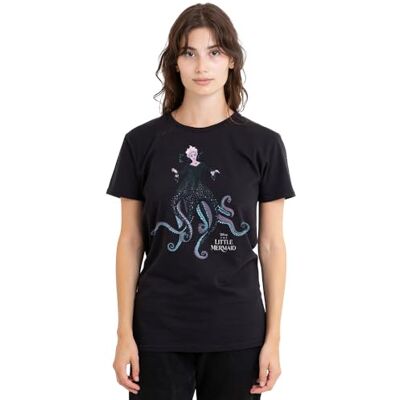 The Little Mermaid Den lilla sjöjungfrun Ursula dam t-shirt, svart, XX-Large, Svart, XXL The Little Mermaid Den lilla sjöjungfrun Ursula dam t-shirt, svart, XX-Large, Svart, XXL