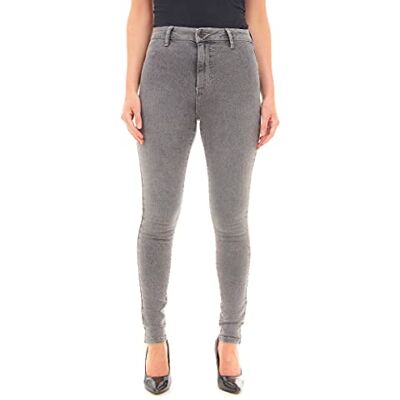 M17 Denimjeans med hög midja, Skinny Fit, vardagliga bomullsbyxor med fickor (16, svart), Syra svart, 50 SE M17 Denimjeans med hög midja, Skinny Fit, vardagliga bomullsbyxor med fickor (16, svart), Syra svart, 50 SE