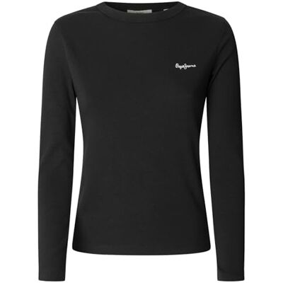 Pepe Jeans Betina T-shirt för kvinnor, svart (svart), XS, svart (svart), XS Pepe Jeans Betina T-shirt för kvinnor, svart (svart), XS, svart (svart), XS