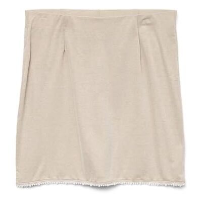 VERO MODA dam Vmvips Hw Short Skirt JRS Ga, Silver Mink, S VERO MODA dam Vmvips Hw Short Skirt JRS Ga, Silver Mink, S